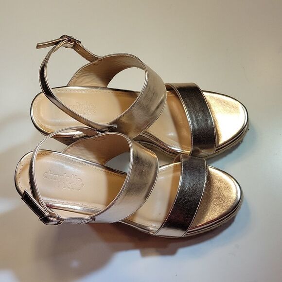 BRAND NEW CHARLOTTE RUSSE CORINNA OPEN TOE WEDGE ANKLE STRAP SANDAL - Picture 11 of 15